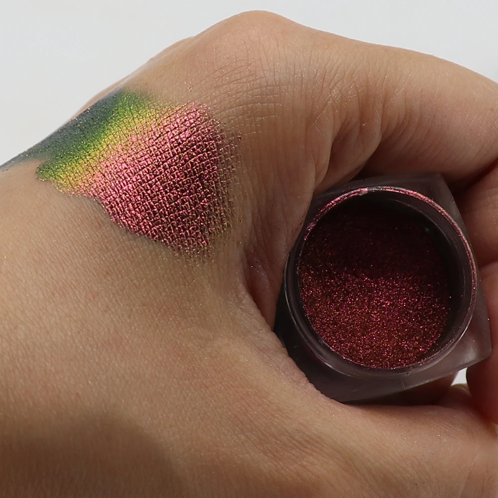 High  Duochrome Mirror Silver Rainbow Holographic Chameleon Pearl Pigments