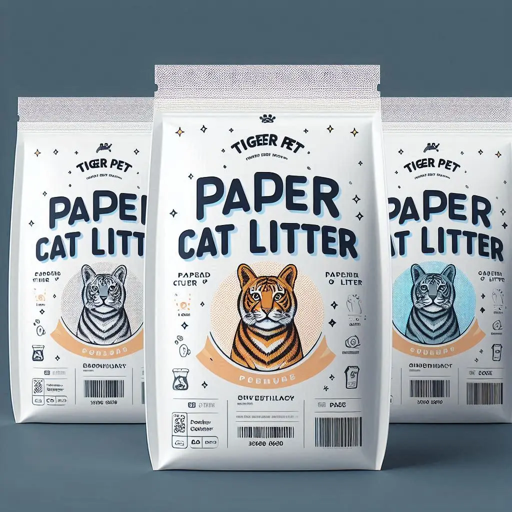 Dust-Free TIGER PET Paper Cat Litter for a Clean and Fresh Home  Ideal for Sensitive Cats