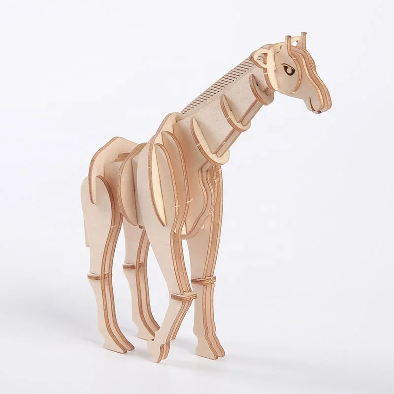 Hot selling Adults Aged 5-7 Years Perfect Fun Kids Puzzle Toys  DIY wooden 3d puzzles for adults