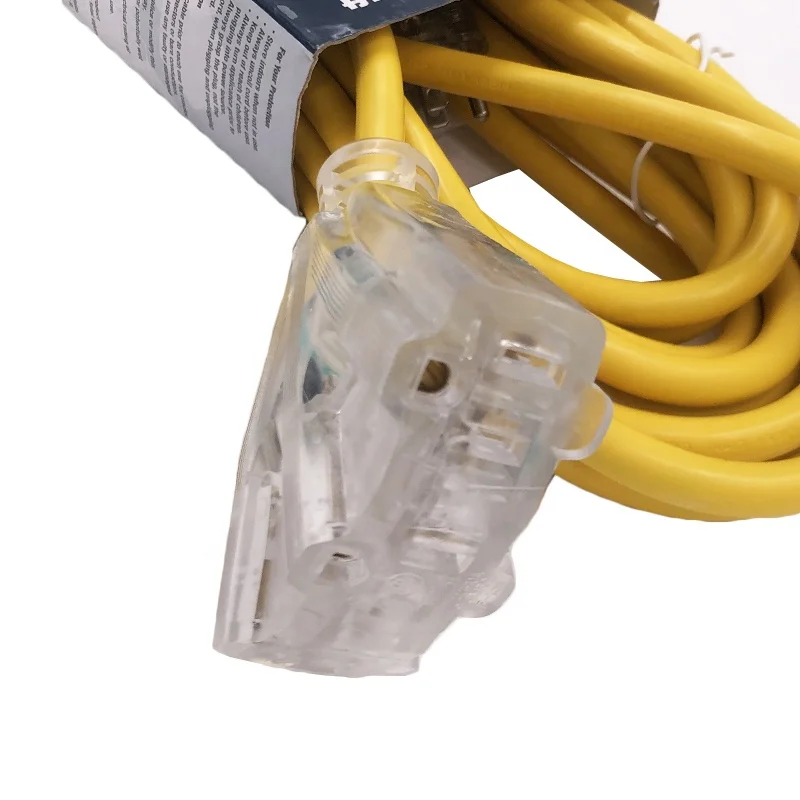 15-Amp  50-ft 10/3   Lighted Heavy Duty 3-Outlet Extension cord