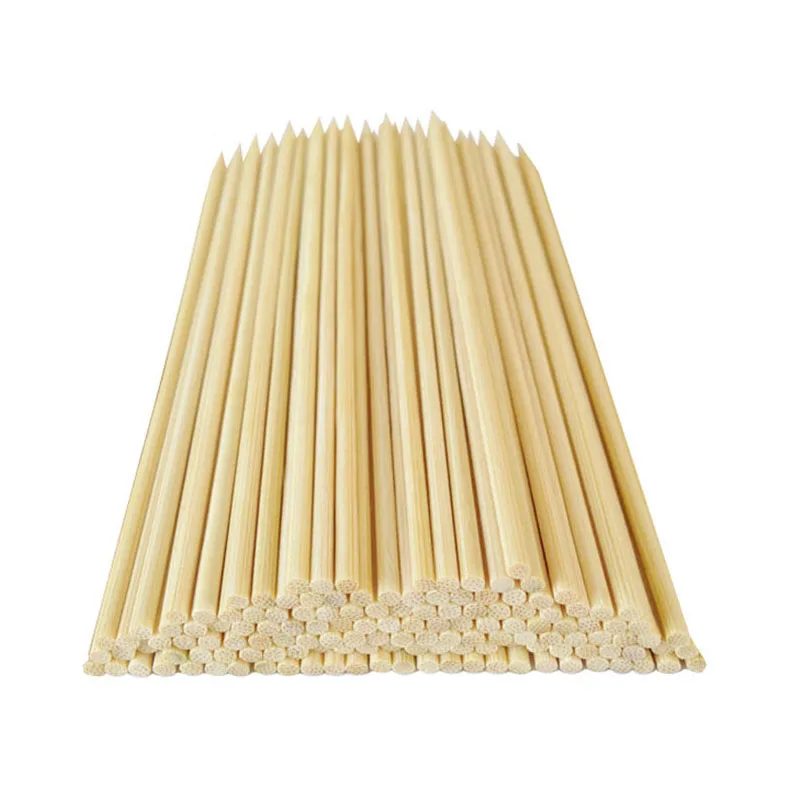 Disposable Bamboo Wooden Kebab Skewers Bamboo Sticks for BBQ Use