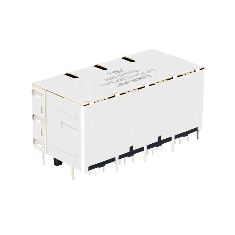 2.5G Base-T Integrated Magnetics PoE+ 2x4 Port Ethernet RJ45 Connector