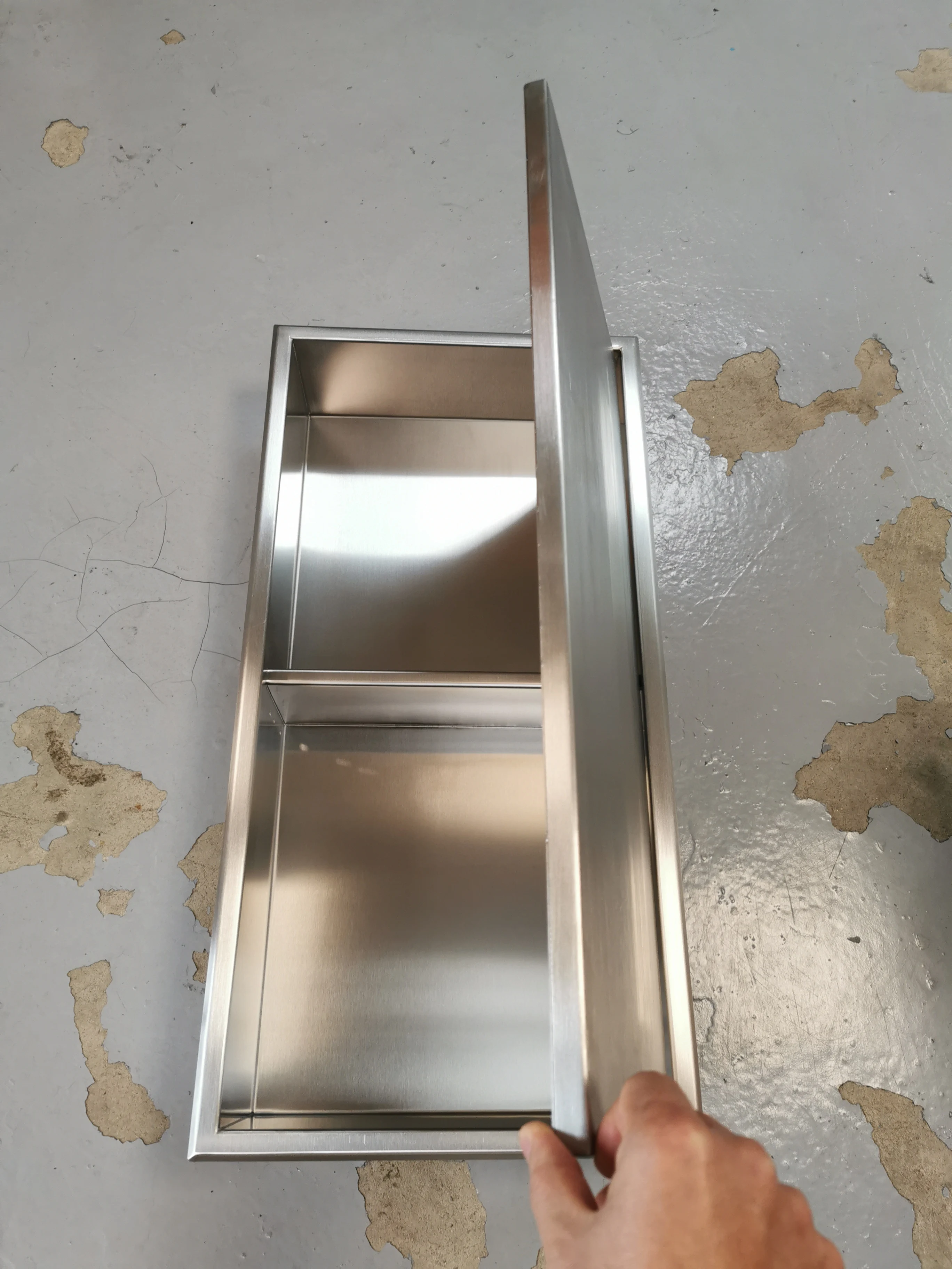 recessed shower niche with hinged door bathroom tall mirrored cabinet products