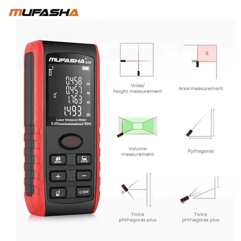 Лазерный дальномер MUFASHA E40 40