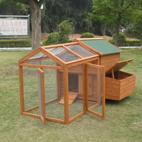 Design wooden chicken coop with large run for sale