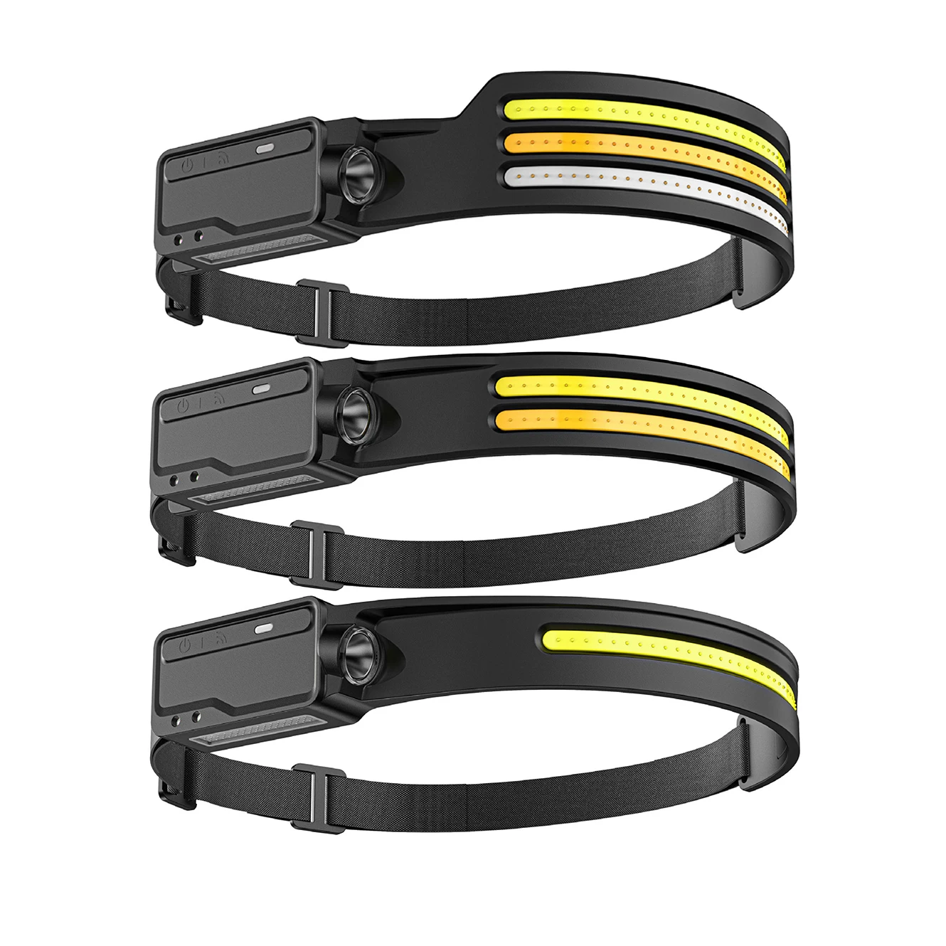 Super Sright Induction Head Lamp Flashlight Camping Working Running LED COB Waterproof Silicone Sensor Rechargeable Headlamp