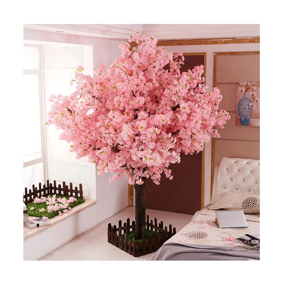 Wholesale pink Japanese Cherry Tree Wedding Decoration Arch Artificial Cherry Tree for Sale