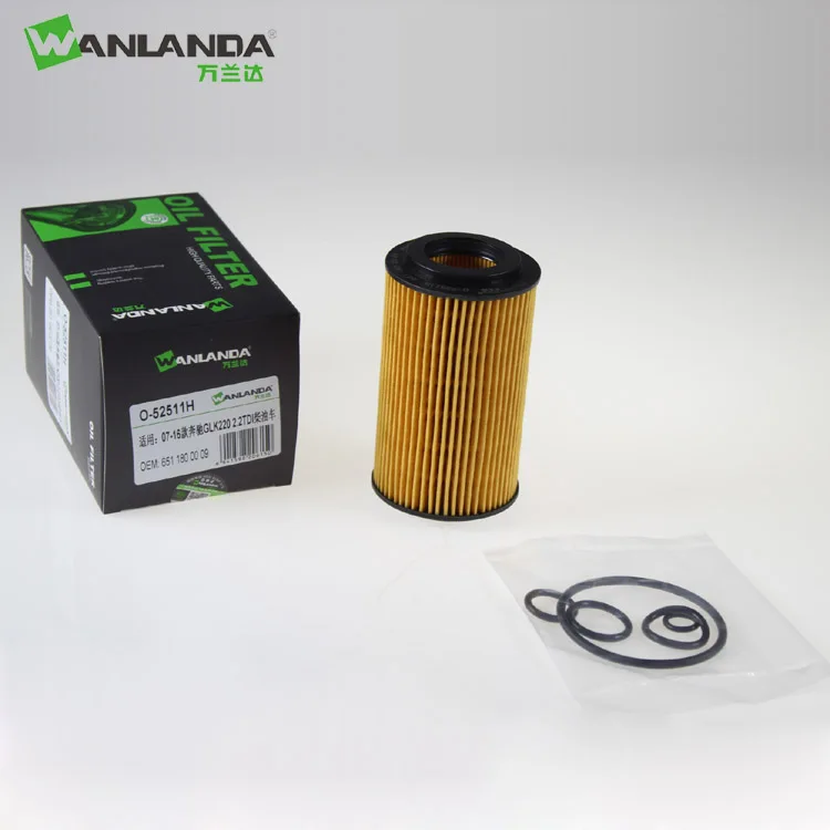 Professional Manufacturer  Oil Filter 651 180 0009 for MERCEDES BENZ