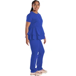 Scrubs Set Hospital Women Nursing Uniform Printed Medical Scrubs Uniforms Stylish Hospital Medical Uniforms Scrubs Clothing