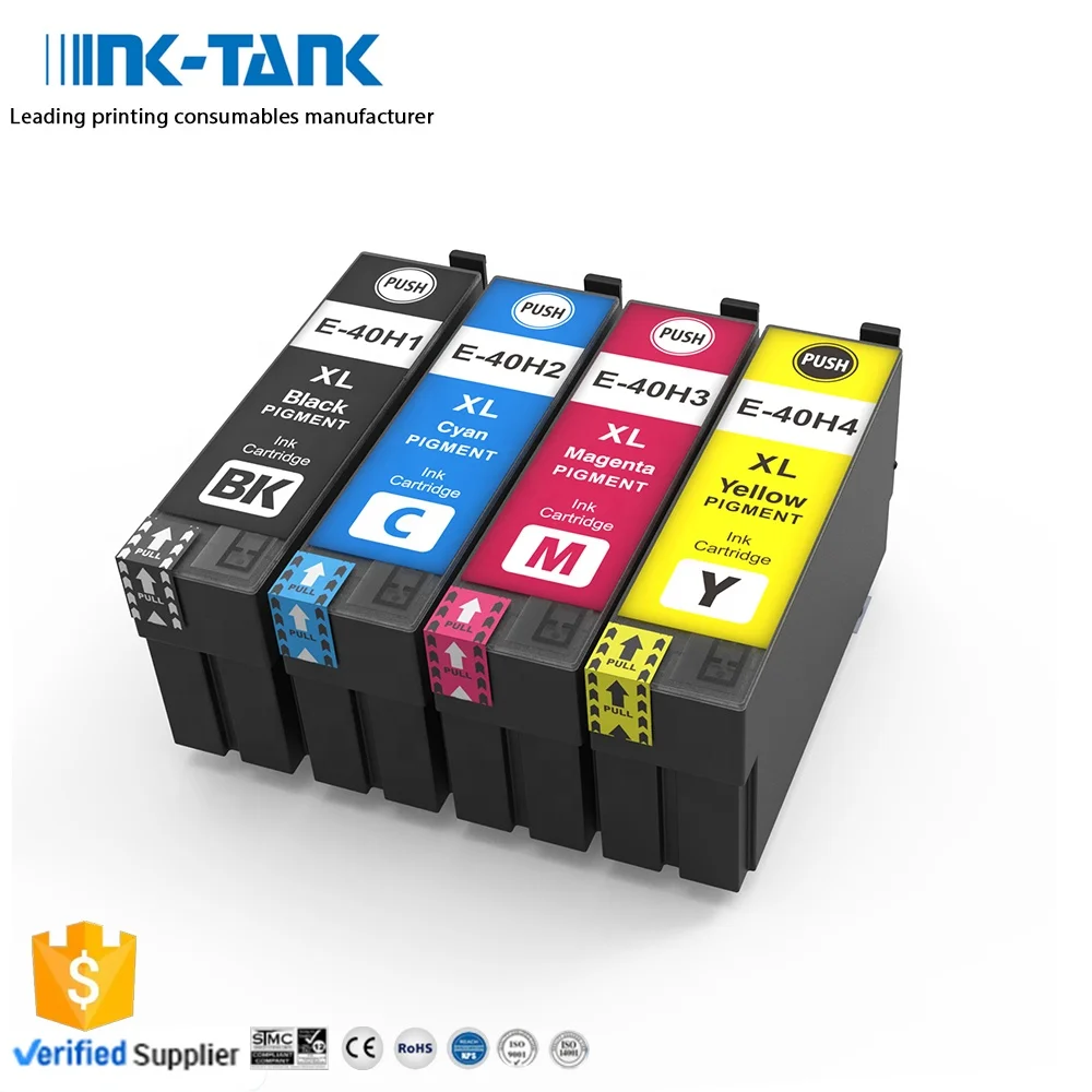 Чернильный резервуар T40H T40H1 T40H2 T40H3 T40H4 Премиум цветной совместимый чернильный картридж для принтера Epson SureColor T3180N T5180N
