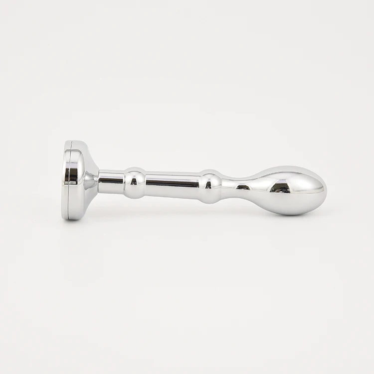 Wholesale Lockable Jewel Electronic Shiny Thin Round Head Butt Plug Anal Sex Toys For Couples,Diamond Anal Sex Toys Butt Plug