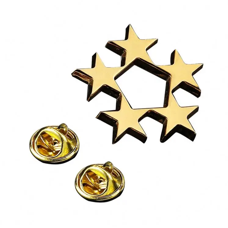 High Quality Modern Embossed Metal Badges Custom Printed Name Badges Alloy Pins Die Cut Engraved Style Fashion Model Carving