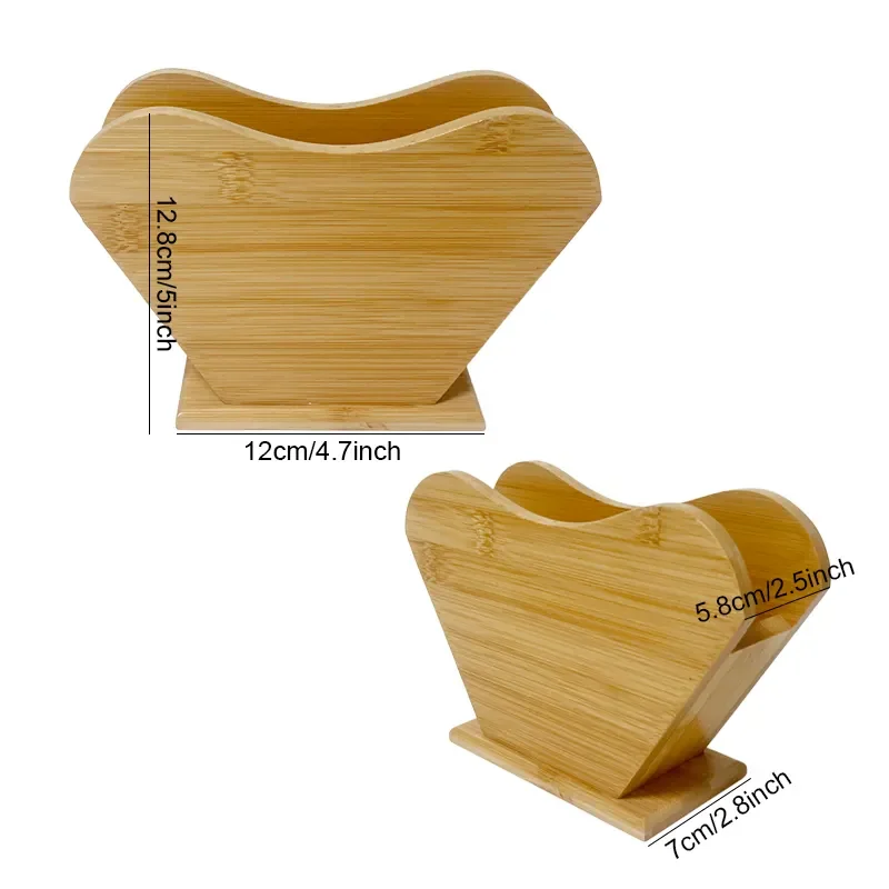 coffee paper storage container dispenser rack shelf bamboo wood coffee filter paper holder rack