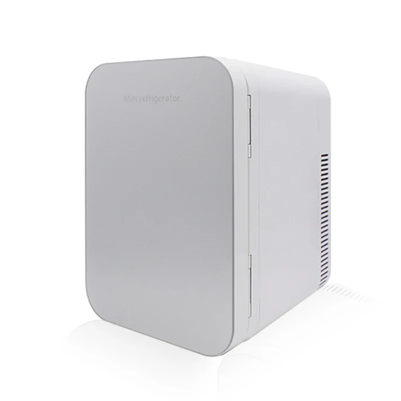 Amazon hot selling 10L car use fridge  refrigerator Ac Dc 12V Mini Cosmetic Refrigerator With Mirror LED Light