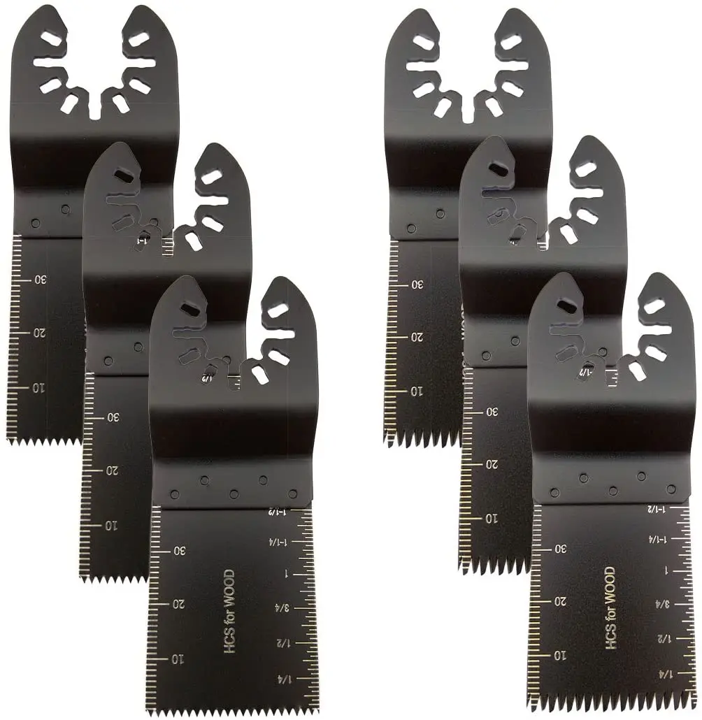 6 вибрирующих многолезвенных пил из углеродистой стали для быстрой резки металла, дерева, пластика, электроинструменты, режущие лезвия