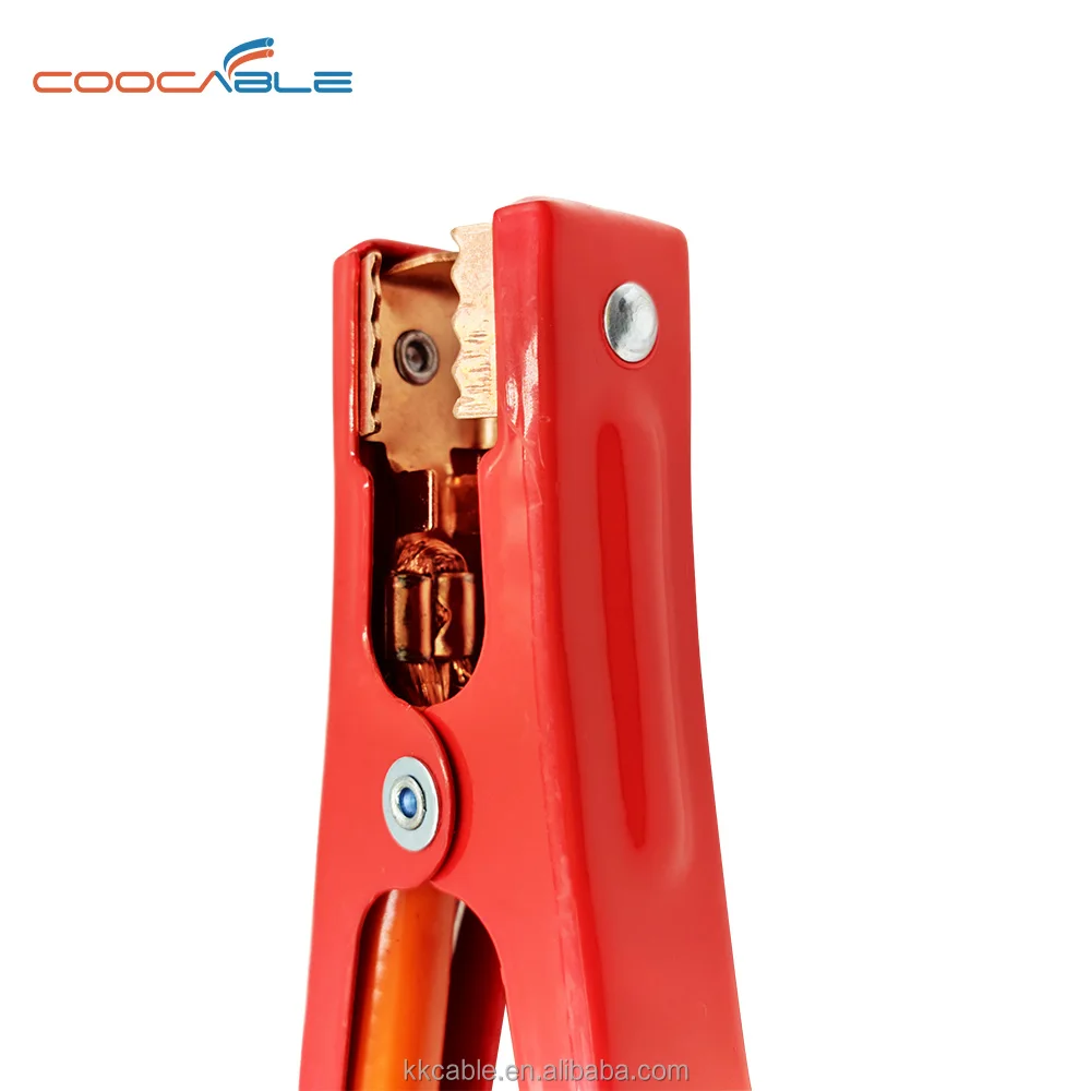 Booster Car Battery Cable With Steel Clamp Jumper Cable Car Battery Charger Extension Charging Cable Battery Clamp Alligator