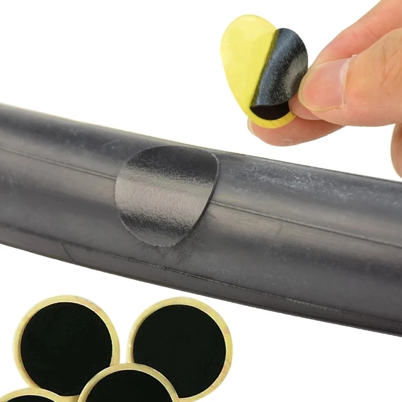 No-Glue Rubber Quick Drying Bike Tire Patch Metal Tire Chip Repair Fix Kit Flat Tyre Tube Glueless Patch Kit Bicycle Tools