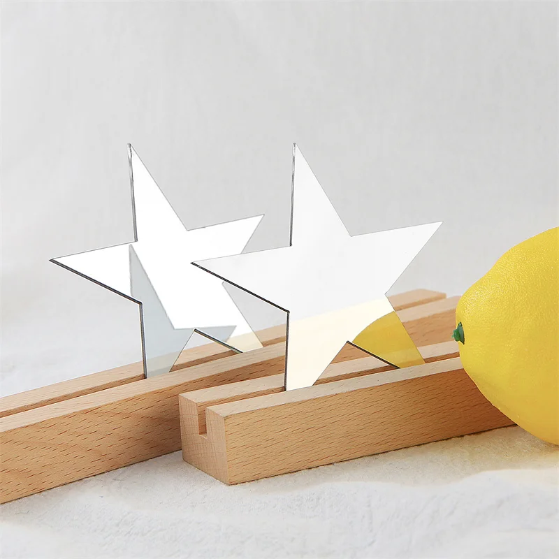 Not fragile Customized Size Two Way Mirror Sheets Acrylic double side laser cut shape See Through Mirror Sheet