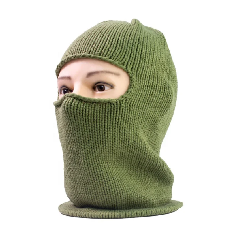 BSCI 1 Hole Fold Winter Mask Cotton Balaclava Custom Cheap Balaclavas with Full Wholesale High Quality Knit Custom Ski Mask