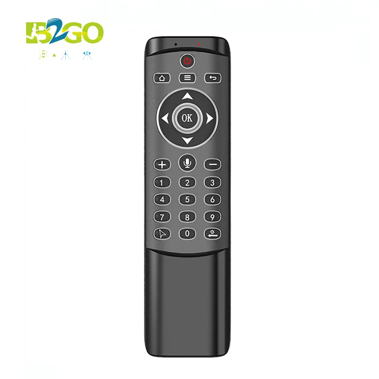 Factory Wholesale MT1 backlit 24 keys voice remote google tv box 2.4 G wireless remote control fly gyroscope air mouse