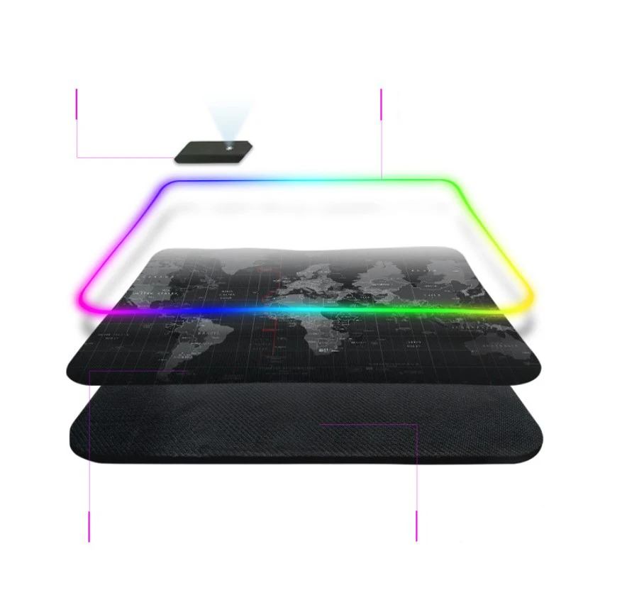 Extended Gaming Mouse Pad Extra Large Soft LED Extended Mouse pad Non-Slip Rubber Base Computer Keyboard Pad Mat Mouse Game Mat