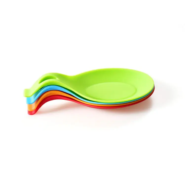 Large Size Heat Resistant Nonstick Silicone Kitchen Spoon Rest for Kitchen Counter Silicone Utensil Rest for  Spoon Holder