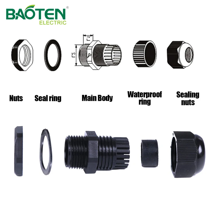 CNBX hot selling high quality plastic pg brass cable gland