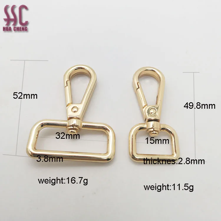Metal Snap Hook Dog Hook,bag Snap Hook for Handbag,bag Hardware Dog Hook for Bag Accessories
