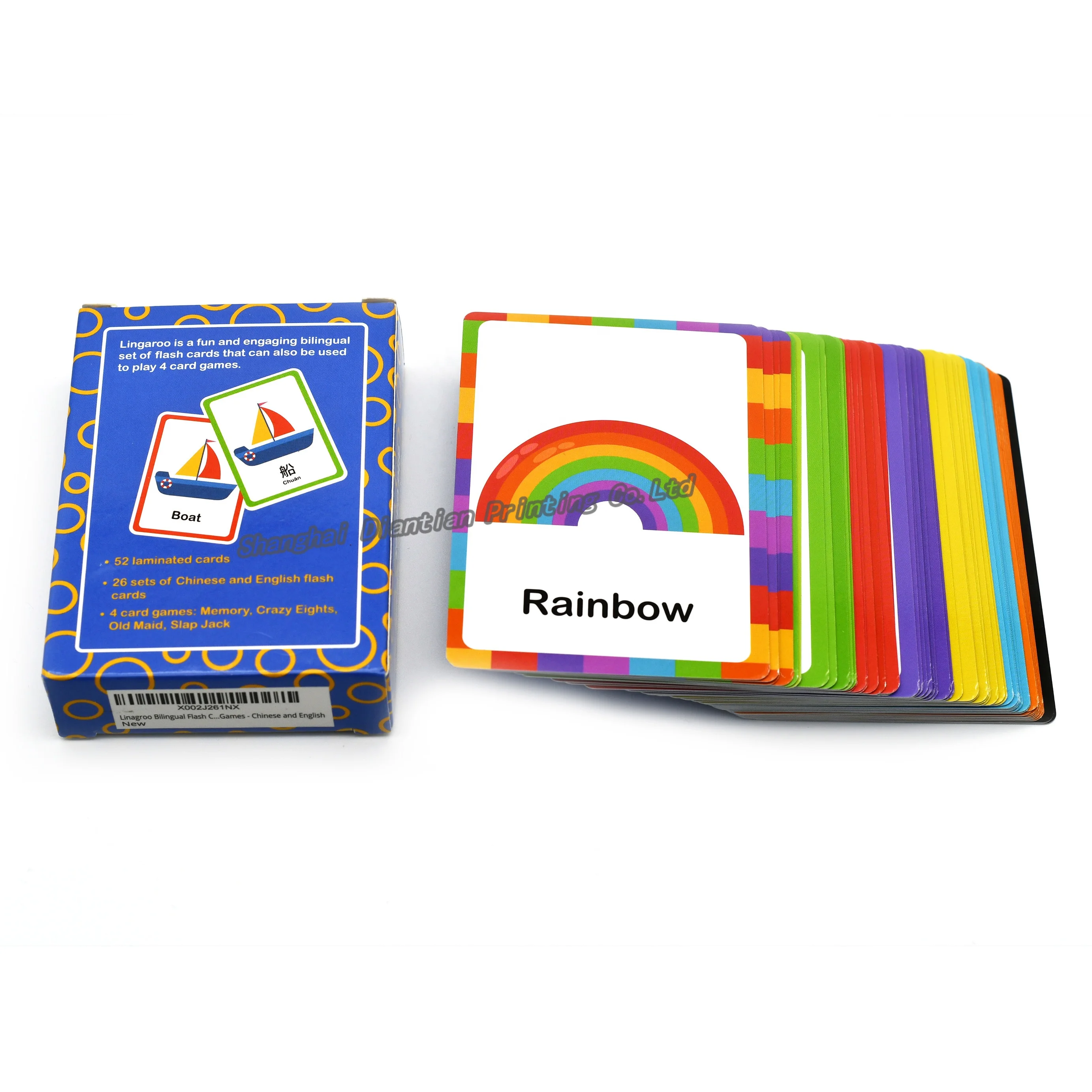 Hot Sale Educational Kids Flash Card Custom Logo Memory Card Games