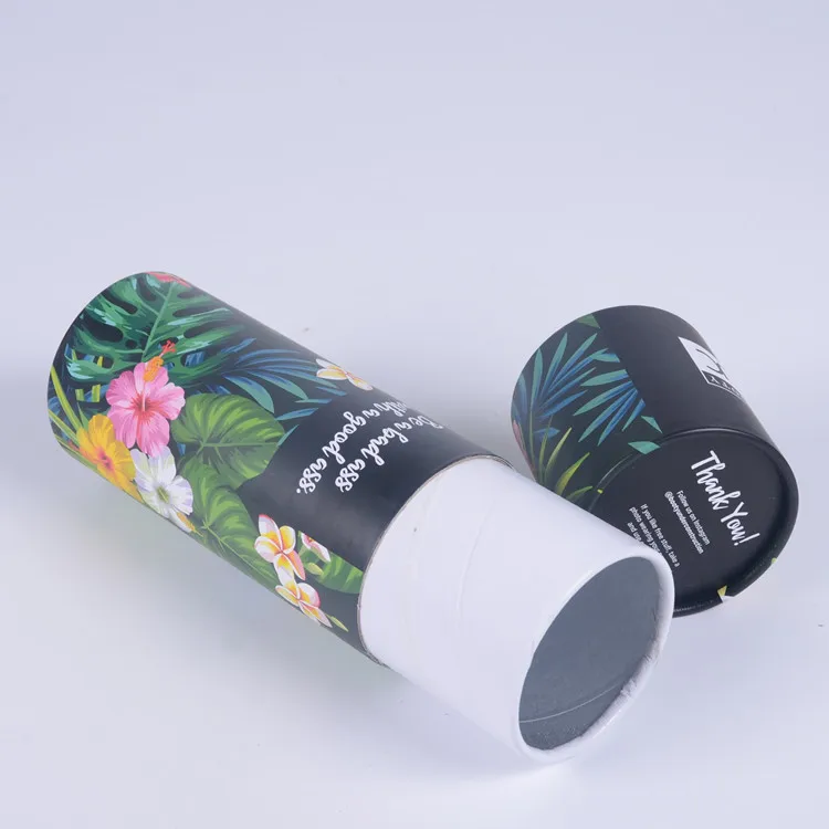 Wholesale Luxury Cardboard Tube Kraft Paper Tube Packaging Cosmetic Canister Cylinder Box Packaging