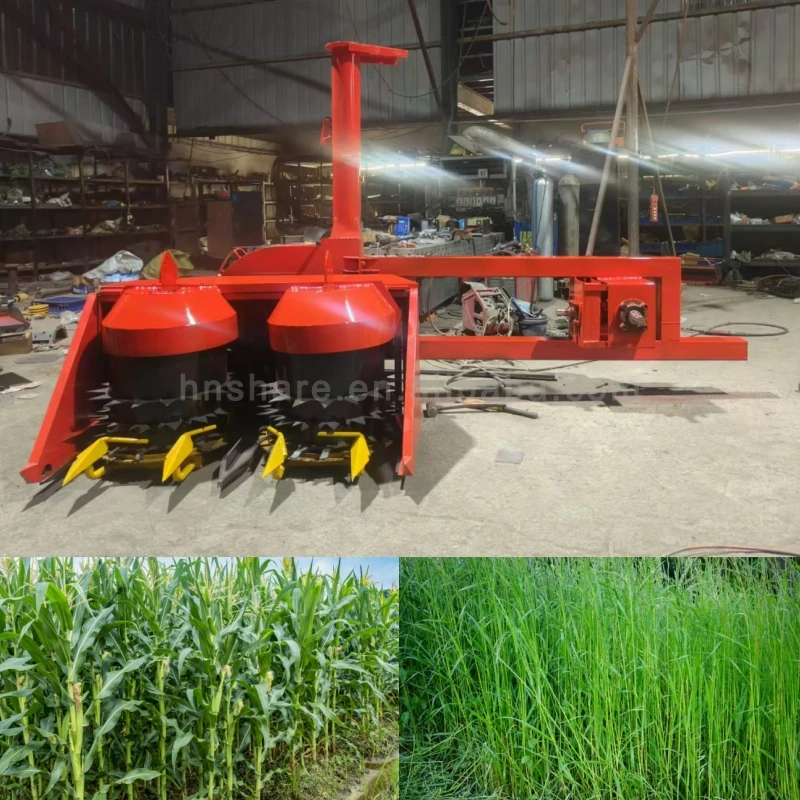mini silage grass single row sweet corn silage harvester machine