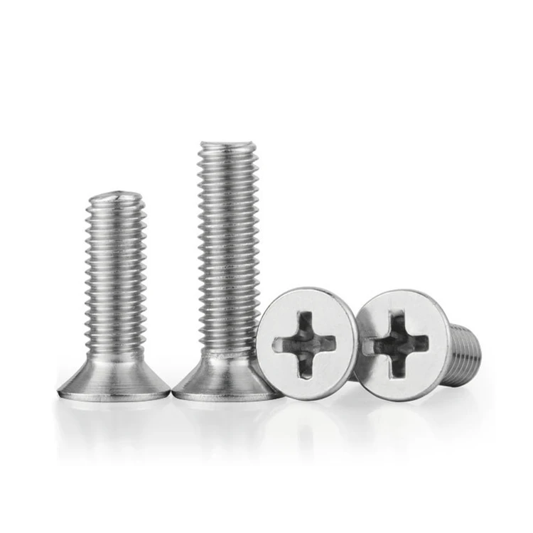 M2 M2.5 M3 M3.5 M4 M5 M6 M8 Stainless Steel 304 Cross Recessed Phillips Flat Head Bolts Countersunk Machine Screws