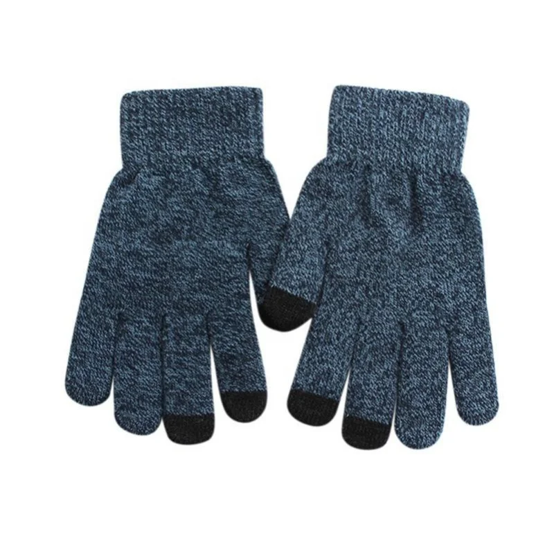 Unisex Full Finger Anti Skip Warmer Hand Texting Thermal Driving Stretch Windproof Guantes Touch Screen Winter Gloves