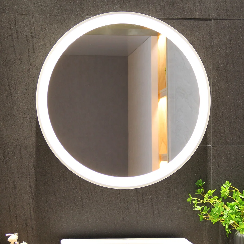 Modern Luxury Home Decor Framed Mirror Furniture Large Custom Round Wall White Mirror