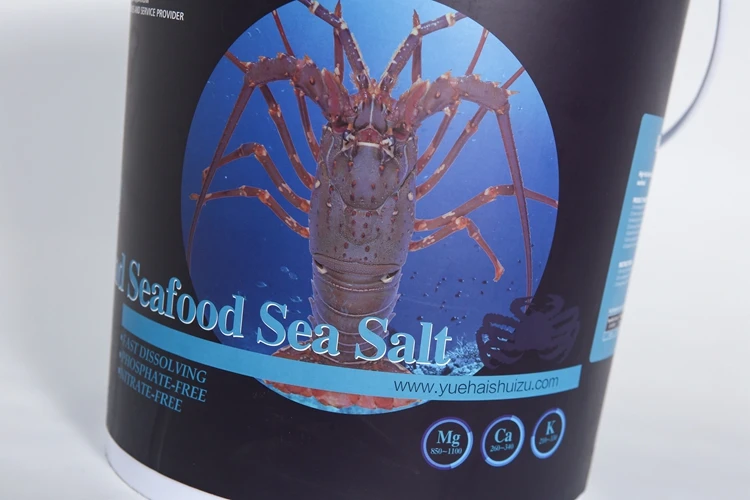 High Quality Good Parameters 20kg Per Barrel Shrimp Lobster Farm Aquaculture tank High End Seafood Sea Salt