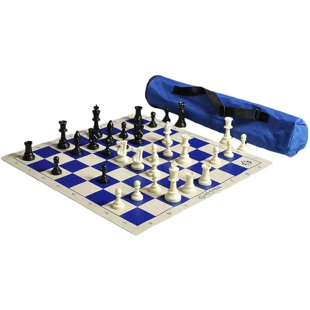 international chess game set with custom printing logo on the chess board and chess bag