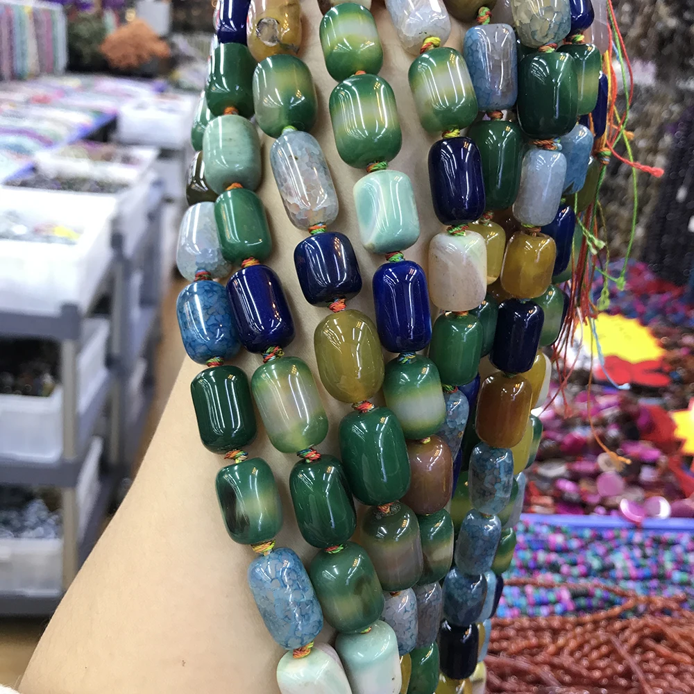 Hot sell factory price natural agate beads gemstone  for necklace bracelet jewelry  making