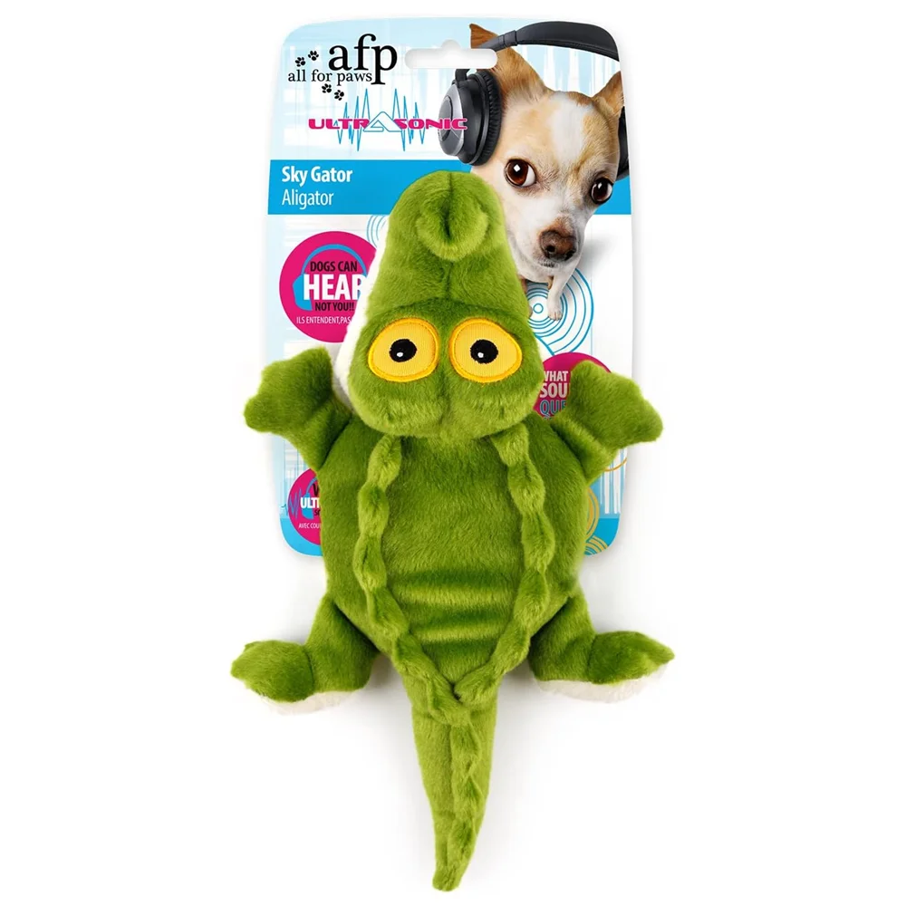 AFP Cute Soft Dog Plush Squeaky Toy Ultrasonic Pet Plush Chewing Toy With Silent Squeaker Squeakerless Interactive Dog Chew Toy