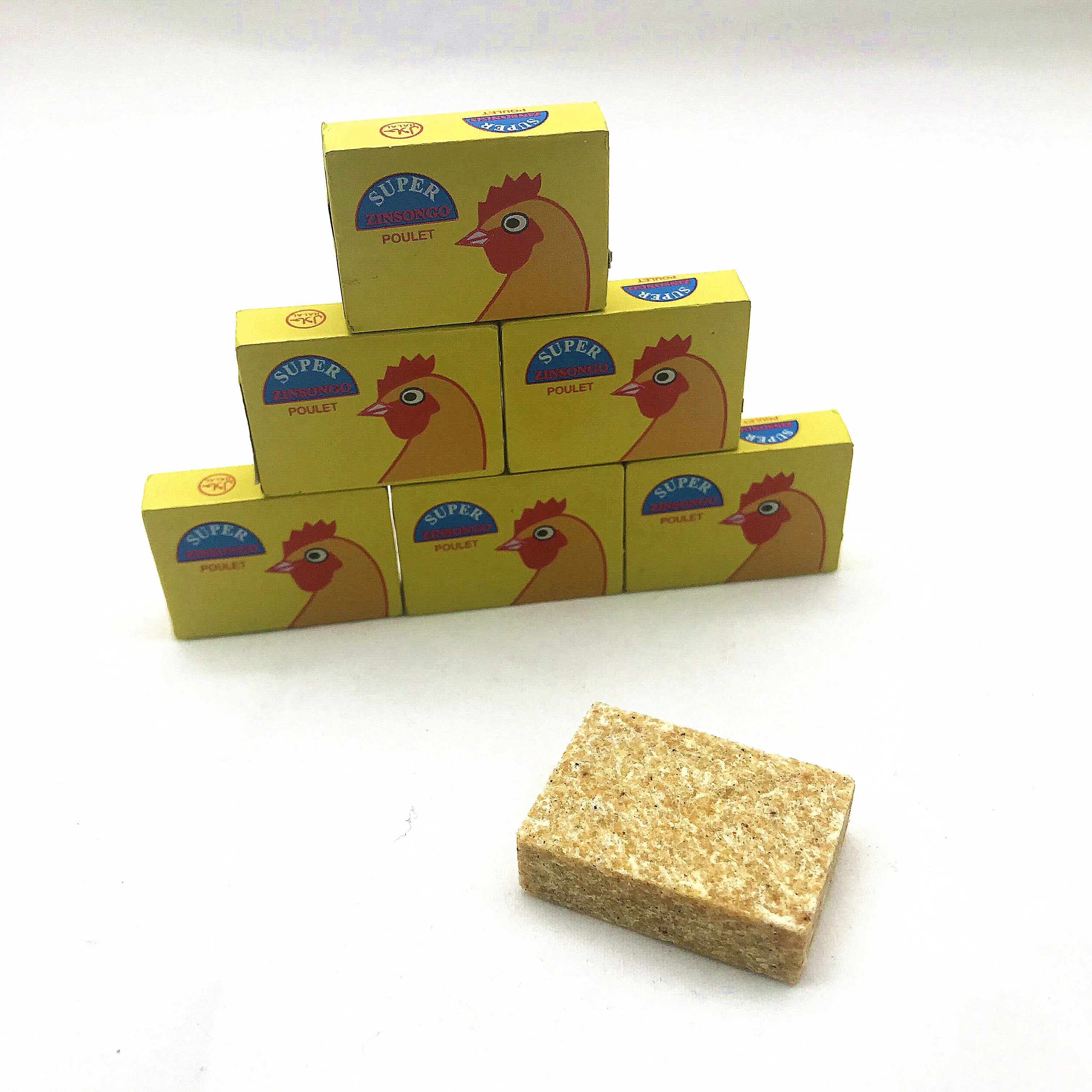 China Factory Low Price Kosher 4g 10g Cube Mix Seasoning Chicken Bouillon Cube For Halal African Muslim Food Cooking