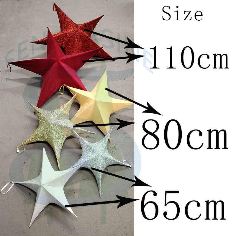 Рождественское украшение Рождественская подвесная Складная звезда для дома улицы праздника Рождественский