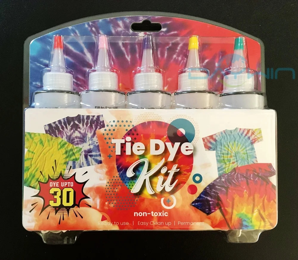 
Hot Sales For Kids Party Tie dye paint Customizable 5-colors Ce Certified Tie Dye Kit 