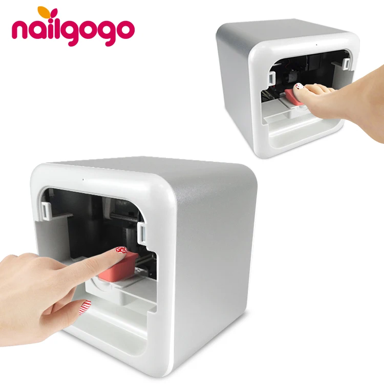 Nailgogo smart 3D профессиональный цифровой Многофункциональный портативный электрический принтер для ногтей