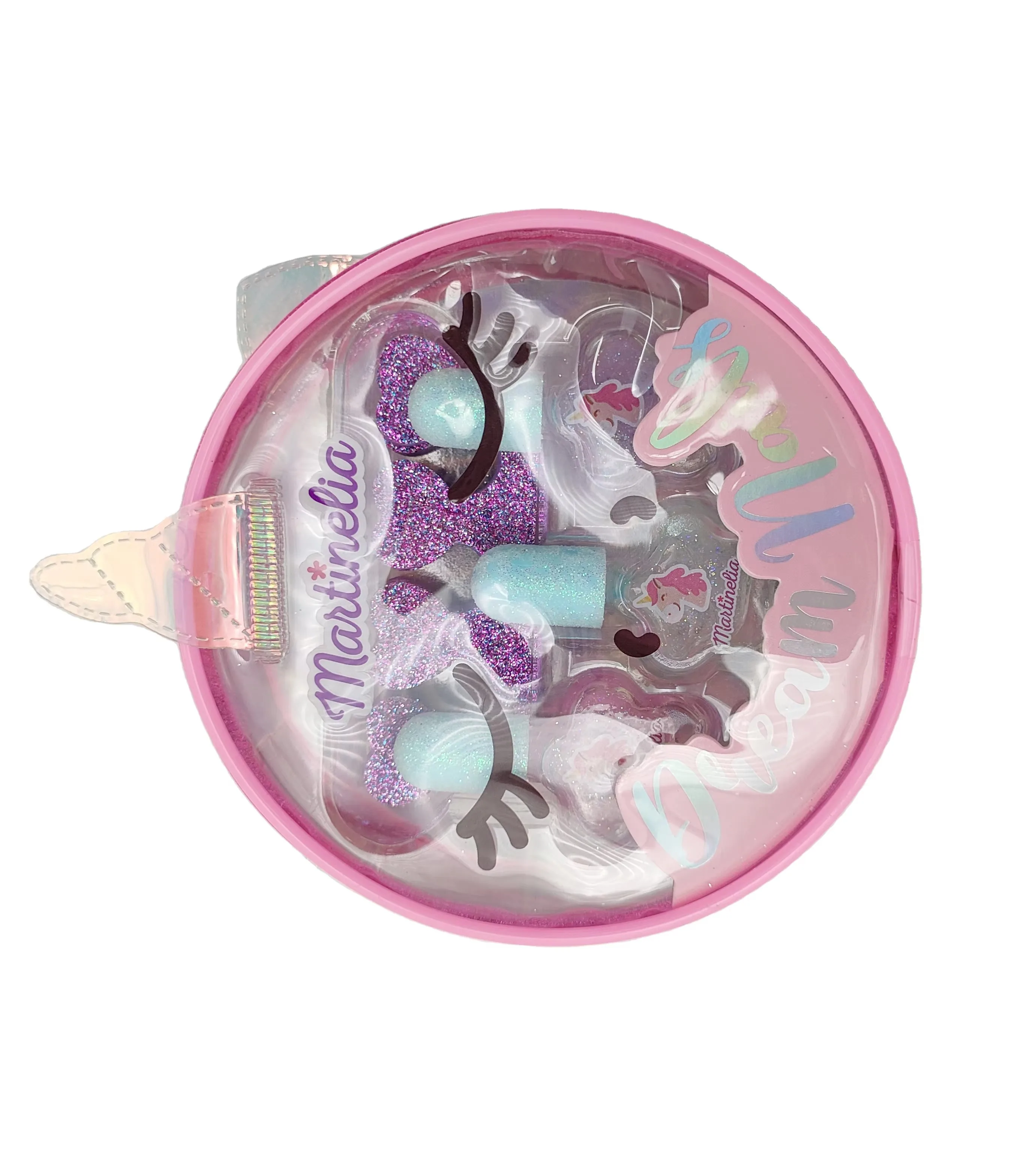 Kids Beauty Children Cosmetic Bag Make Up Set Lipstick Nail Polish Washable Girls Makeup Kit Sets Toy