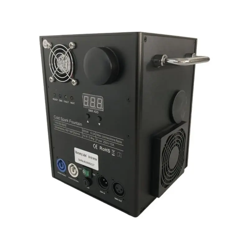 Indoor wedding fountain fireworks cold sparklers machine pyrotechnics with custom logo