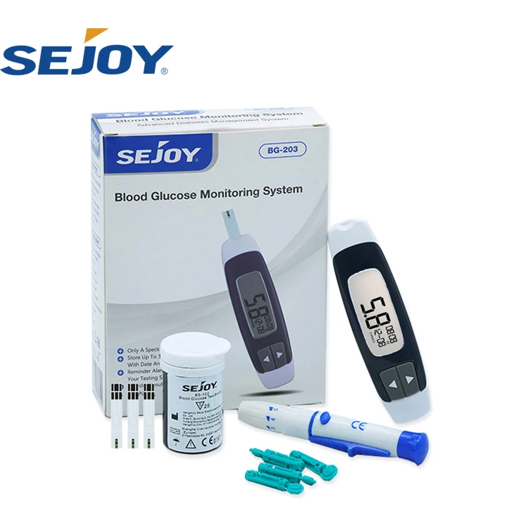 Sejoy glucose test machine blood sugar testing devices glucometro digital