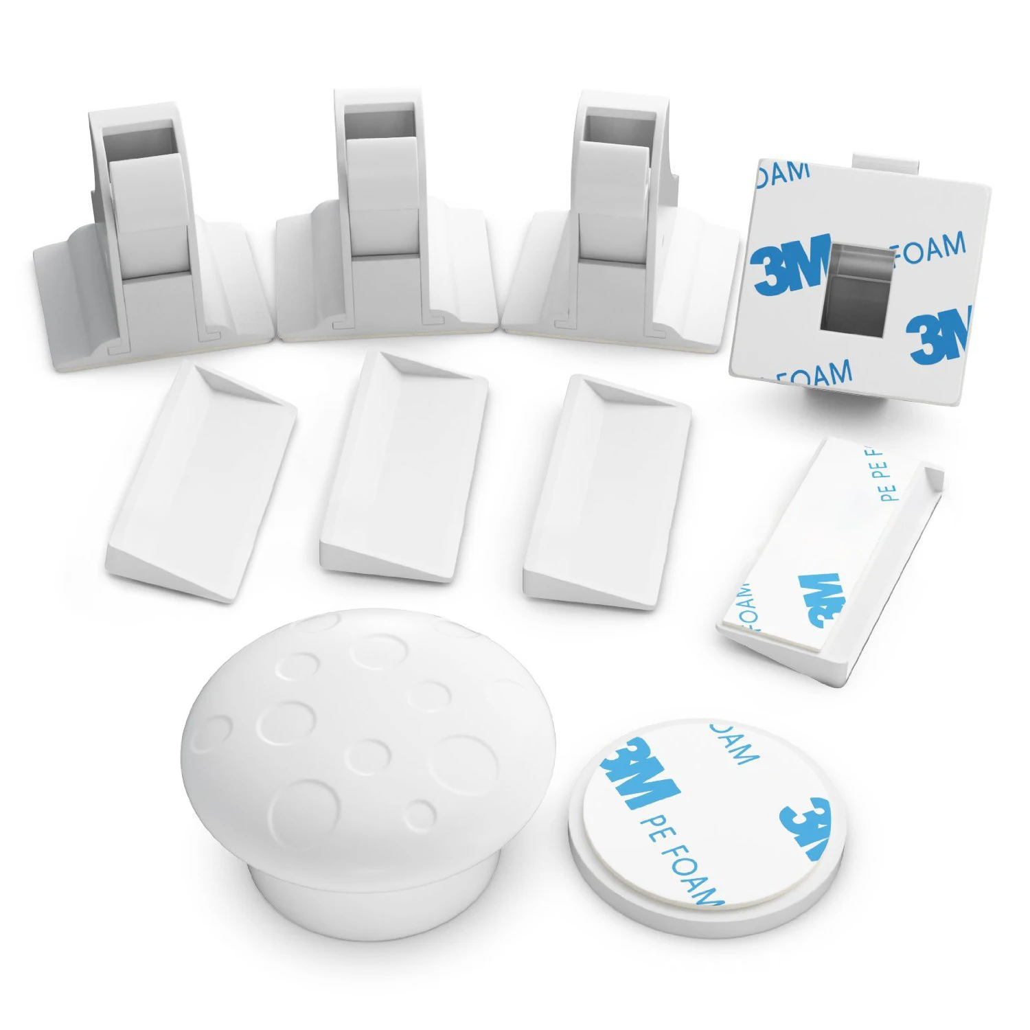  Adhesive Cabinet Fridge Drawer Lock Children Security Products Baby Magnetic Child