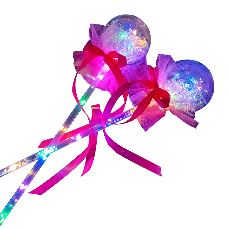Color Led Flash Light Stick Glowing Wave Ball Magic Wand Light Bar Toys for Kids Cartoon Toys Ball Celebration Party Supplies