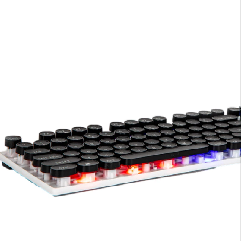 
New Mechanical Feel Cyberpunk Backlight Gaming Keyboard, Hotswap Keyboard For Sale 