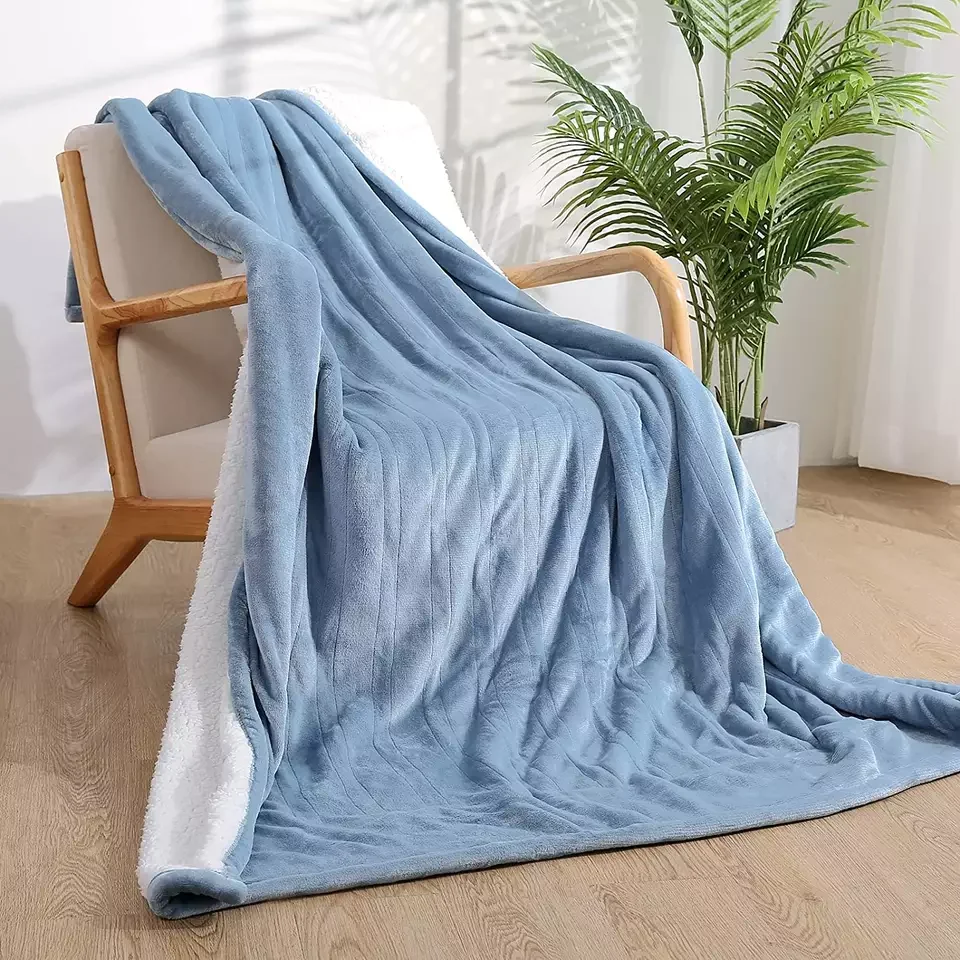 220V jacquard sherpa soft and warm cover heated Electric Blanket throw LED  Controller adjustable setting offical certificate