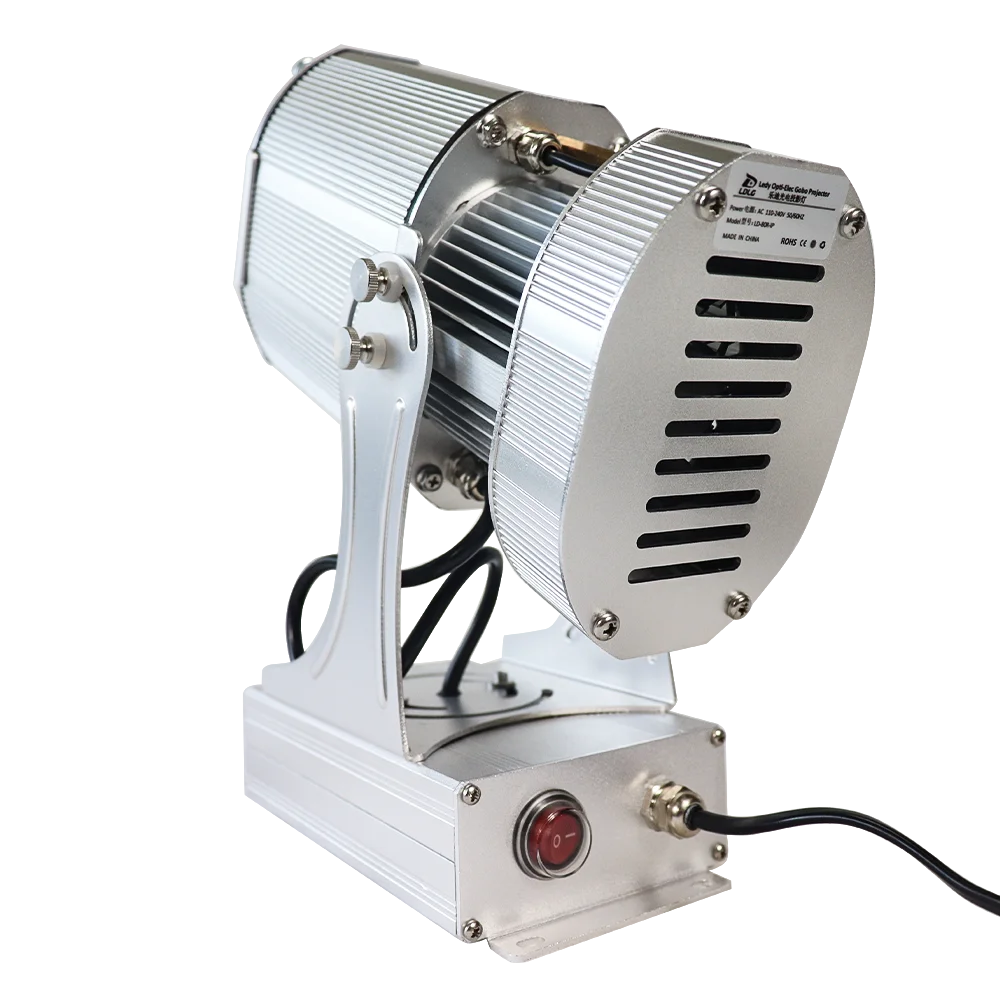 Outdoor Christmas Projector 80 Watt Logo Projector Led Rotating Advertising Gobo Projector Lights